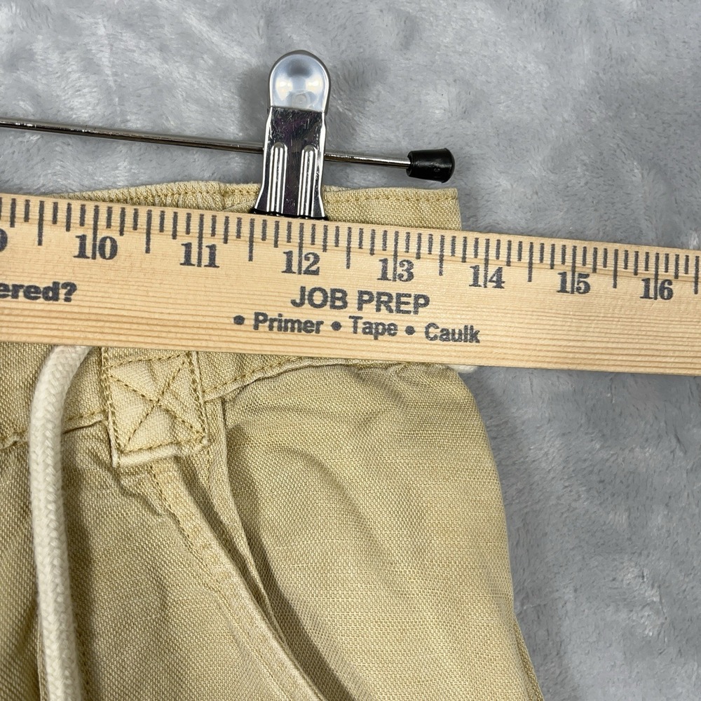 Joie Women Utility Pants 2 Citronelle Faded Wash Retro Wide Leg Linen Blend - Picture 3 of 10